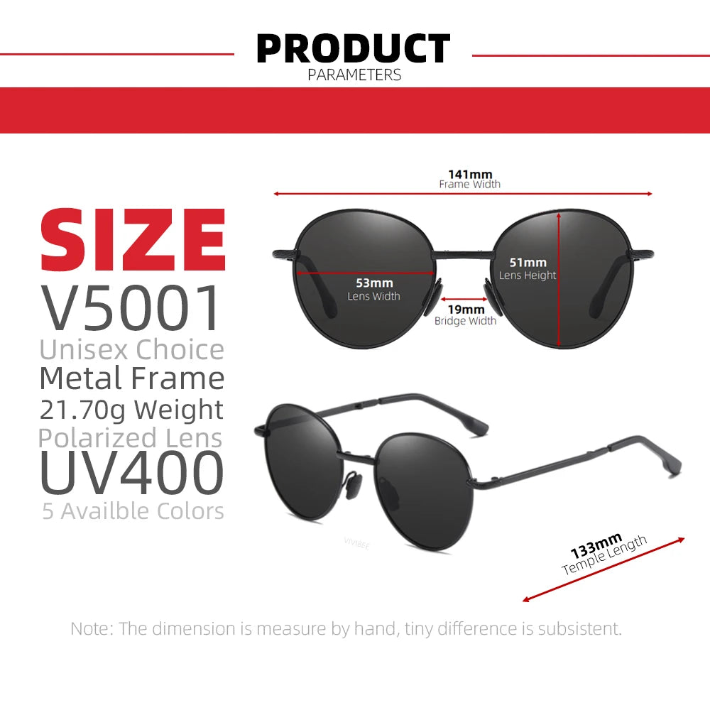 Vivibee 2023 trending quadratisch schwarzes faltbare polarisierte Sonnenbrille Frauen hell Spiegel blaue Falte Schatten Titanlegierung Sonnenbrille