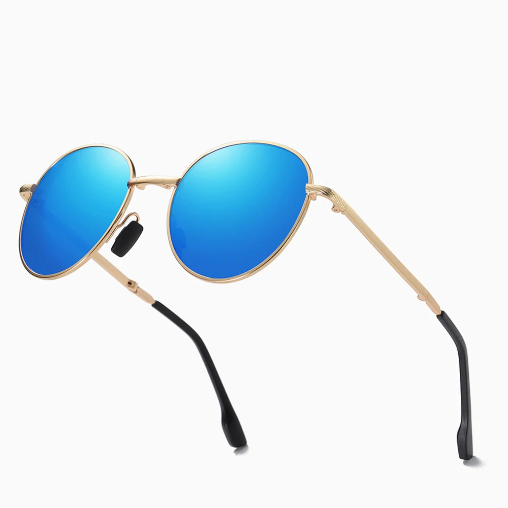 Vivibee 2023 trending quadratisch schwarzes faltbare polarisierte Sonnenbrille Frauen hell Spiegel blaue Falte Schatten Titanlegierung Sonnenbrille
