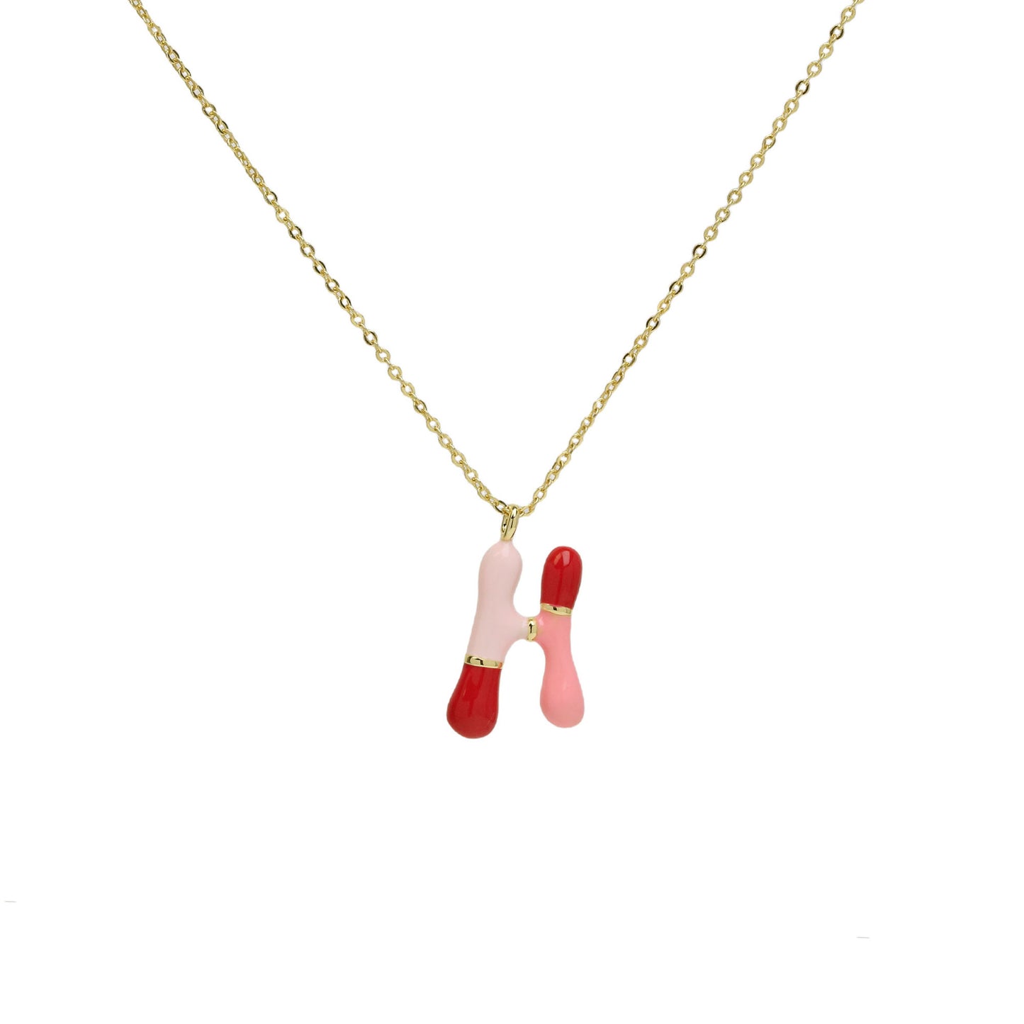 Buchstabenkette aus Messing mit Epoxidkapseln