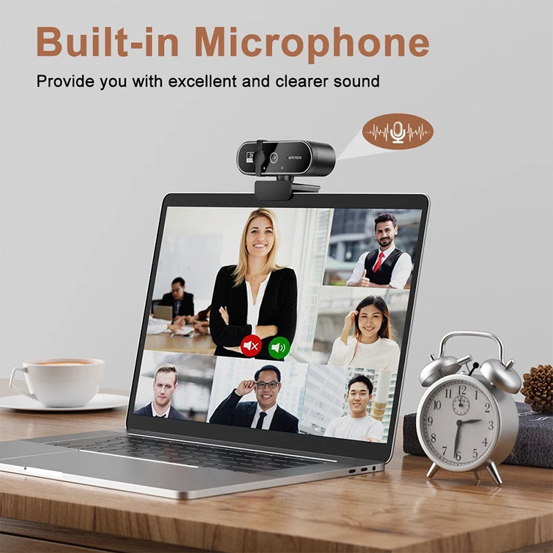 Mini Camera 4K Webcam with Microphone Auto Focus PC Laptop Video Shooting Camera USB Interface Full HD Webcam 2026 NEW