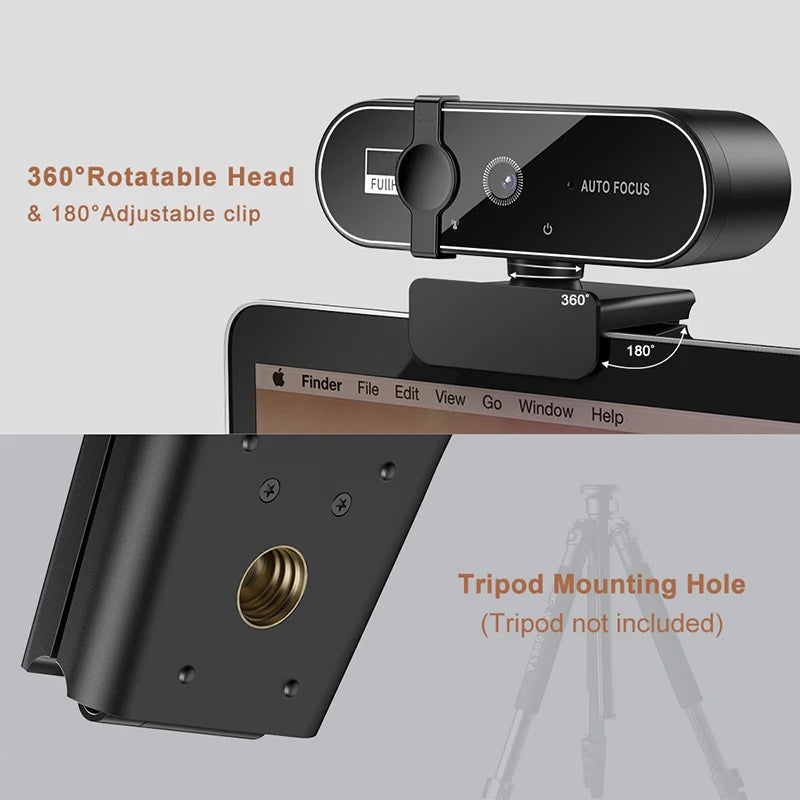 Mini Camera 4K Webcam with Microphone Auto Focus PC Laptop Video Shooting Camera USB Interface Full HD Webcam 2026 NEW